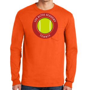 Gildan Ultra Cotton Long Sleeve T-Shirt with Pocket Thumbnail