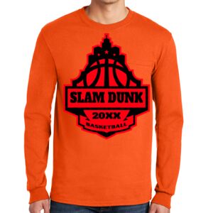 Gildan Ultra Cotton Long Sleeve T-Shirt with Pocket Thumbnail