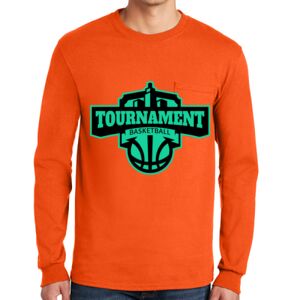 Gildan Ultra Cotton Long Sleeve T-Shirt with Pocket Thumbnail