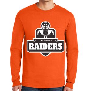 Gildan Ultra Cotton Long Sleeve T-Shirt with Pocket Thumbnail