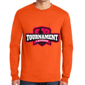 Gildan Ultra Cotton Long Sleeve T-Shirt with Pocket Thumbnail