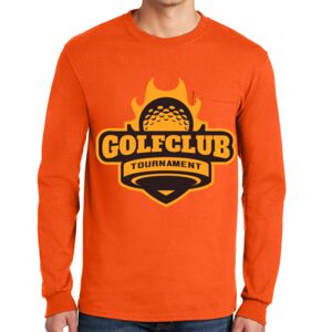 Gildan Ultra Cotton Long Sleeve T-Shirt with Pocket Thumbnail