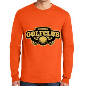 Gildan Ultra Cotton Long Sleeve T-Shirt with Pocket Thumbnail