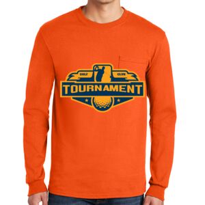 Gildan Ultra Cotton Long Sleeve T-Shirt with Pocket Thumbnail