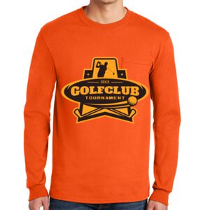 Gildan Ultra Cotton Long Sleeve T-Shirt with Pocket Thumbnail