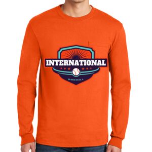 Gildan Ultra Cotton Long Sleeve T-Shirt with Pocket Thumbnail