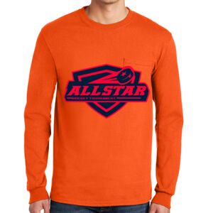 Gildan Ultra Cotton Long Sleeve T-Shirt with Pocket Thumbnail