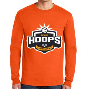 Gildan Ultra Cotton Long Sleeve T-Shirt with Pocket Thumbnail