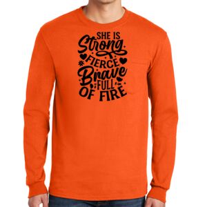 Gildan Ultra Cotton Long Sleeve T-Shirt with Pocket Thumbnail