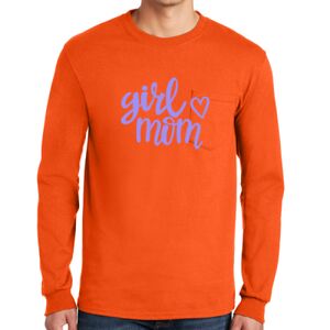 Gildan Ultra Cotton Long Sleeve T-Shirt with Pocket Thumbnail