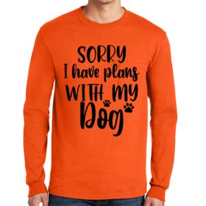 Gildan Ultra Cotton Long Sleeve T-Shirt with Pocket Thumbnail