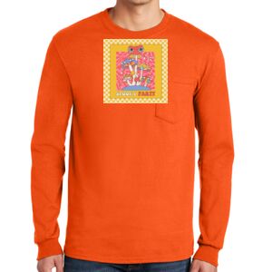 Gildan Ultra Cotton Long Sleeve T-Shirt with Pocket Thumbnail
