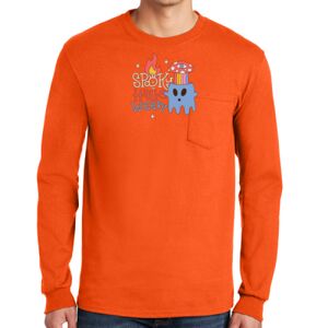 Gildan Ultra Cotton Long Sleeve T-Shirt with Pocket Thumbnail