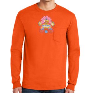 Gildan Ultra Cotton Long Sleeve T-Shirt with Pocket Thumbnail