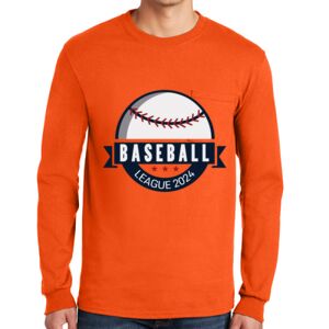 Gildan Ultra Cotton Long Sleeve T-Shirt with Pocket Thumbnail