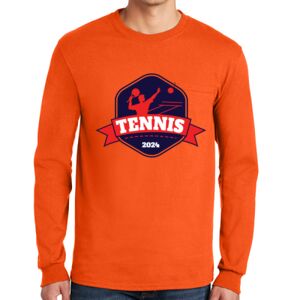 Gildan Ultra Cotton Long Sleeve T-Shirt with Pocket Thumbnail