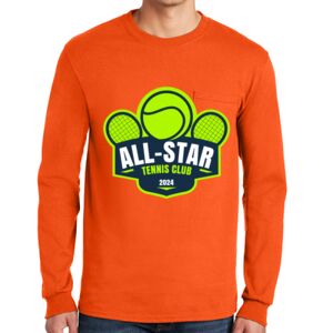 Gildan Ultra Cotton Long Sleeve T-Shirt with Pocket Thumbnail