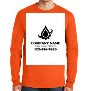 Gildan Ultra Cotton Long Sleeve T-Shirt with Pocket Thumbnail