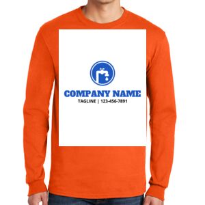 Gildan Ultra Cotton Long Sleeve T-Shirt with Pocket Thumbnail