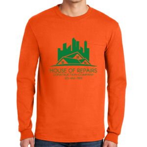 Gildan Ultra Cotton Long Sleeve T-Shirt with Pocket Thumbnail