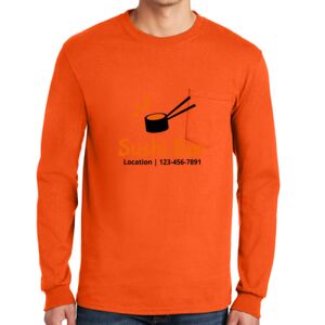 Gildan Ultra Cotton Long Sleeve T-Shirt with Pocket Thumbnail