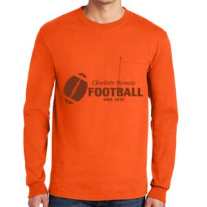 Gildan Ultra Cotton Long Sleeve T-Shirt with Pocket Thumbnail