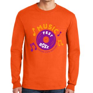 Gildan Ultra Cotton Long Sleeve T-Shirt with Pocket Thumbnail