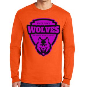 Gildan Ultra Cotton Long Sleeve T-Shirt with Pocket Thumbnail