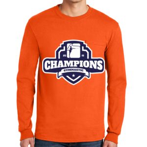 Gildan Ultra Cotton Long Sleeve T-Shirt with Pocket Thumbnail