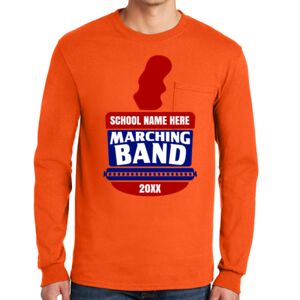 Gildan Ultra Cotton Long Sleeve T-Shirt with Pocket Thumbnail