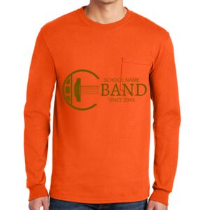 Gildan Ultra Cotton Long Sleeve T-Shirt with Pocket Thumbnail