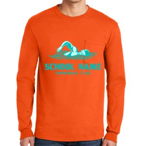 Gildan Ultra Cotton Long Sleeve T-Shirt with Pocket Thumbnail