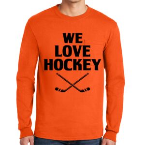 Gildan Ultra Cotton Long Sleeve T-Shirt with Pocket Thumbnail