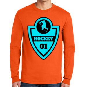 Gildan Ultra Cotton Long Sleeve T-Shirt with Pocket Thumbnail