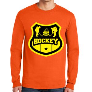 Gildan Ultra Cotton Long Sleeve T-Shirt with Pocket Thumbnail