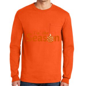 Gildan Ultra Cotton Long Sleeve T-Shirt with Pocket Thumbnail