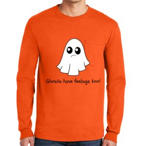 Gildan Ultra Cotton Long Sleeve T-Shirt with Pocket Thumbnail