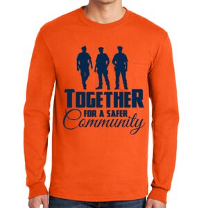 Gildan Ultra Cotton Long Sleeve T-Shirt with Pocket Thumbnail