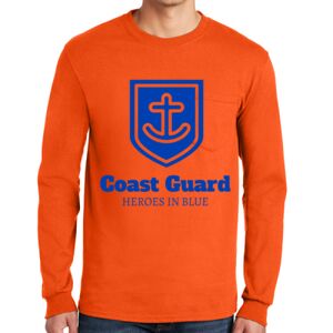 Gildan Ultra Cotton Long Sleeve T-Shirt with Pocket Thumbnail