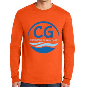Gildan Ultra Cotton Long Sleeve T-Shirt with Pocket Thumbnail