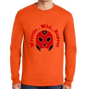 Gildan Ultra Cotton Long Sleeve T-Shirt with Pocket Thumbnail