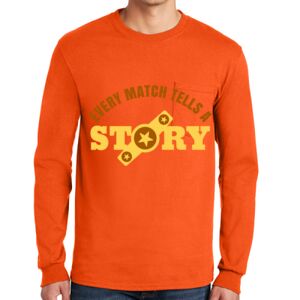 Gildan Ultra Cotton Long Sleeve T-Shirt with Pocket Thumbnail