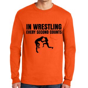 Gildan Ultra Cotton Long Sleeve T-Shirt with Pocket Thumbnail