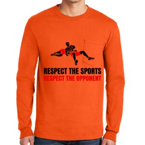 Gildan Ultra Cotton Long Sleeve T-Shirt with Pocket Thumbnail