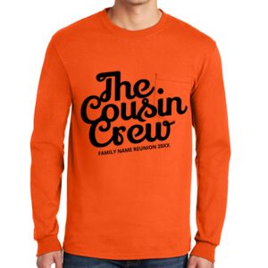 Gildan Ultra Cotton Long Sleeve T-Shirt with Pocket Thumbnail