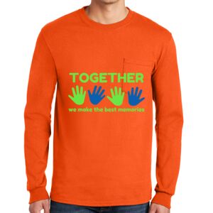 Gildan Ultra Cotton Long Sleeve T-Shirt with Pocket Thumbnail