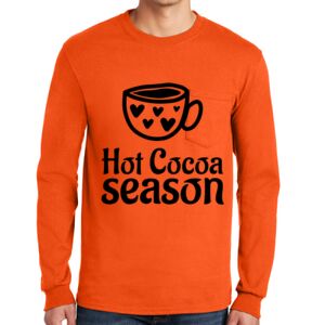 Gildan Ultra Cotton Long Sleeve T-Shirt with Pocket Thumbnail