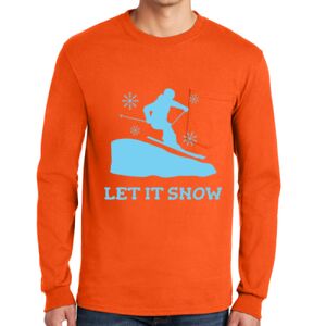 Gildan Ultra Cotton Long Sleeve T-Shirt with Pocket Thumbnail