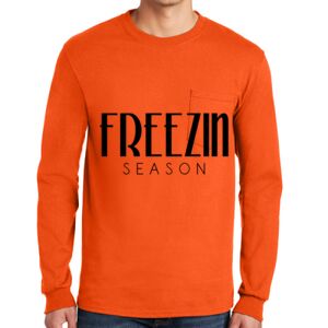 Gildan Ultra Cotton Long Sleeve T-Shirt with Pocket Thumbnail