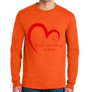 Gildan Ultra Cotton Long Sleeve T-Shirt with Pocket Thumbnail